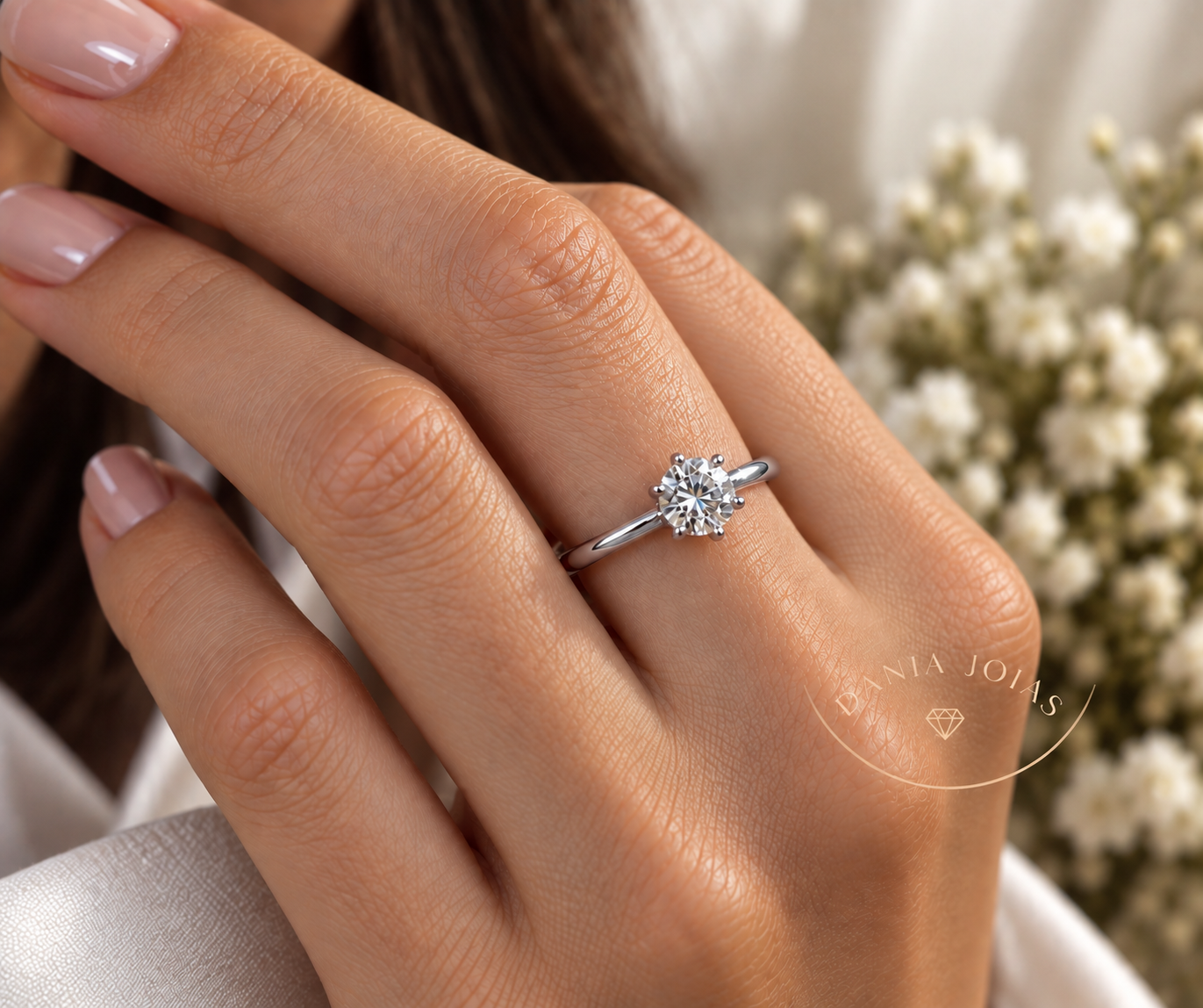Anéis de Noivado de casamento Dania Joias